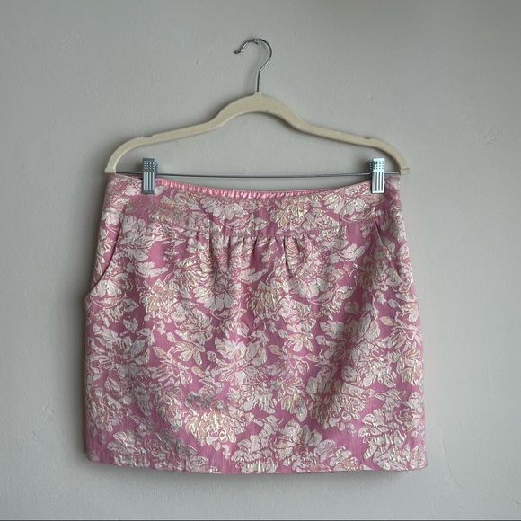 Forever 21 / Pink Metallic Mini-Skirt - Picture 1 of 7